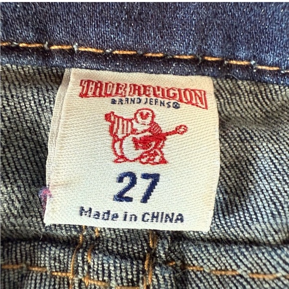 🔥 TRUE RELIGION Women’s Low-Rise Distressed Skinny Jeans - Size 27 🔥 - Picture 6 of 14